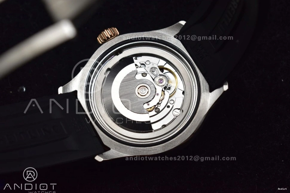 RG SuperOcean Best Strap 42 A2824 Automatic Black Rubber Edition Dial SS on Black BLSF 1:1 0211